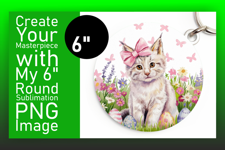 Sophisticated Round Design for Coasters , Cute Easter example image 1
