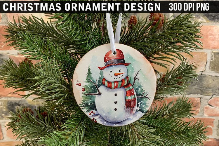 Christmas Ornament Sublimation PNG Design
