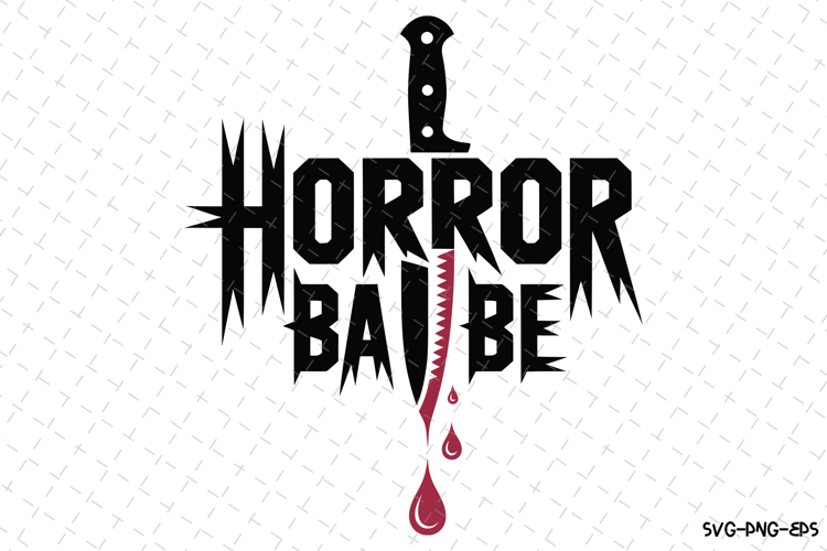 Horror Babe Svg | Halloween Svg | Svg Cut Files example image 1
