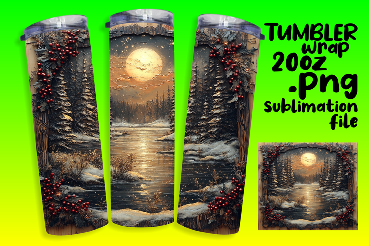 Christmas Tumbler Wrap Image 4