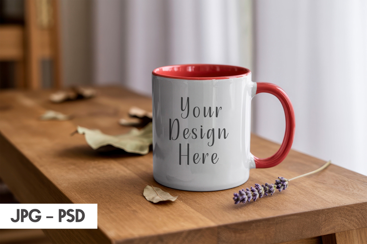 Warm Table Mug Mockup PSD