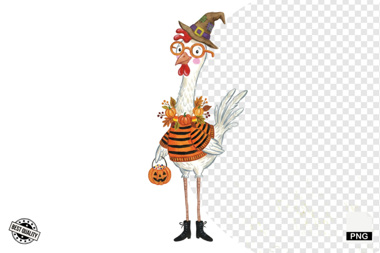 Halloween Chicken Clipart