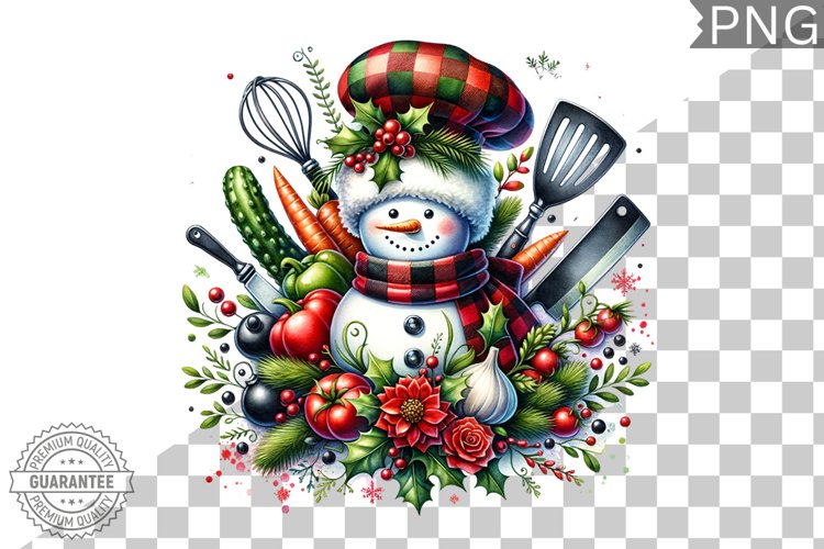 Christmas Snowman Clipart Image 19