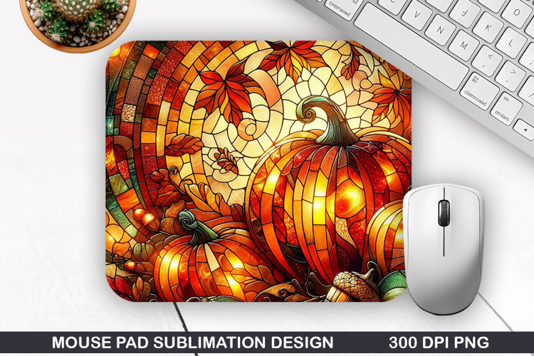 Pumpkin Mouse Pad Sublimation, Halloween Mouse Pad PNG
