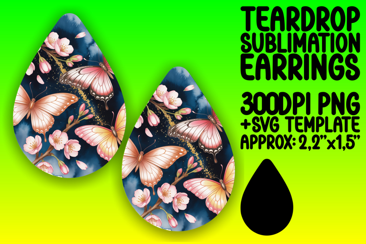 Cute Teardrop Design PNG for Printing , Flowers