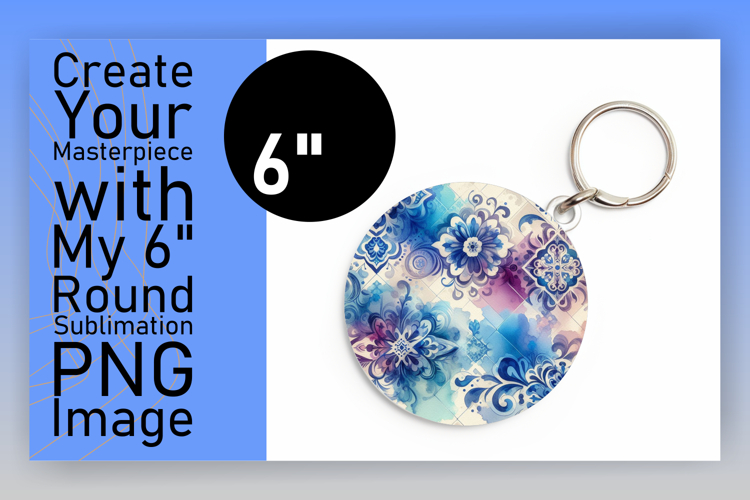 Lovely Circle Design Sublimation PNG , Watercolor Patter