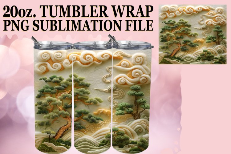 Scenic 3D Tumbler Wrap - 20oz example image 1
