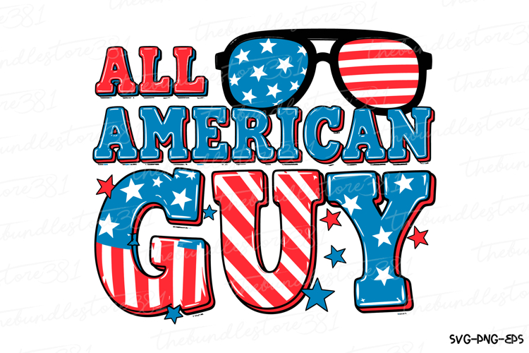 All American Guy Svg | 4th of July Svg | Svg Cut File