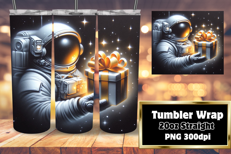 VIBRANT Design for 20oz Tumbler , Astronaut