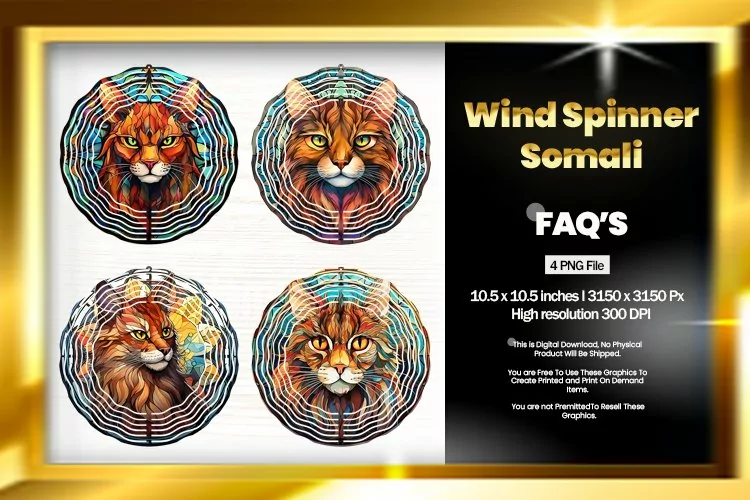 Somali Wind Spinner Sublimation - 04 Variation