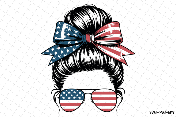 Messy Bun Silhouette Image 23