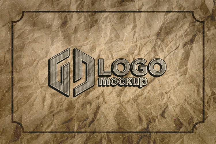 Vintage Logo Mockup Template