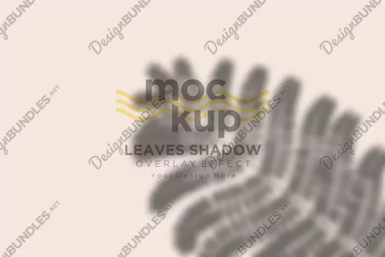 Leaves Shadow Overlay Effect Mockup