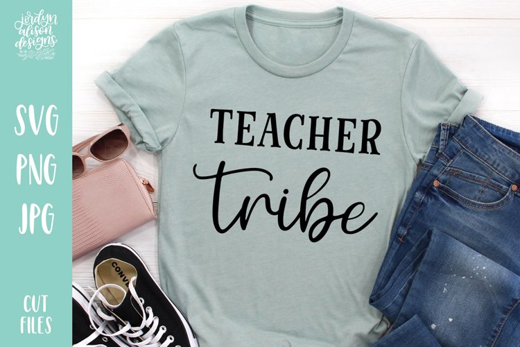 Teacher Tribe SVG Cut File, Back To School example image 1