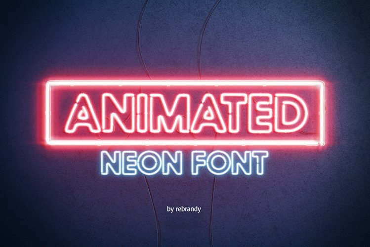 Animated Neon Font example image 1