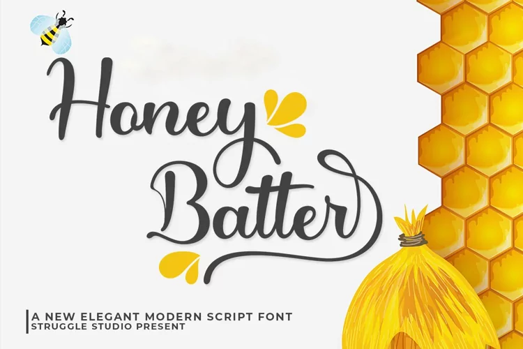 Honey Batter - Elegant Modern Script