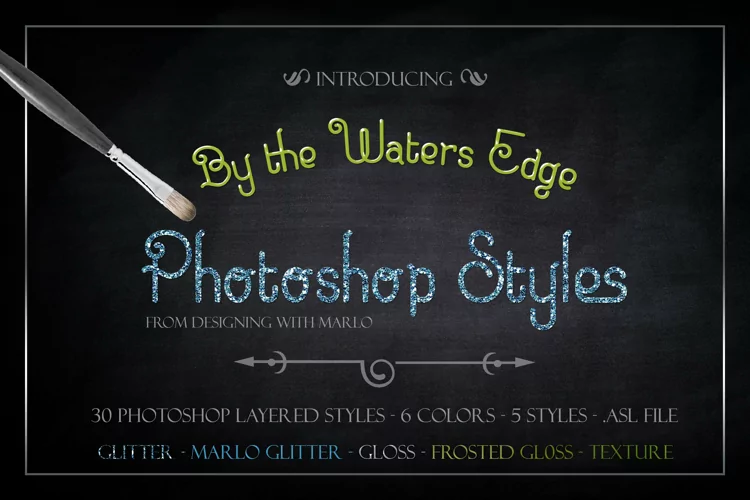 By the Waters Edge - Layered Photoshop Styles