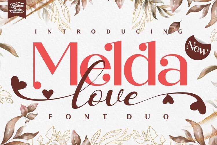 Melda love - Serif and Signature Love Font example image 1