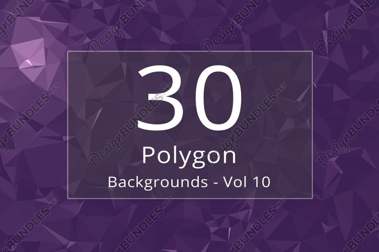 30 Polygon Backgrounds - Vol 10 example image 1