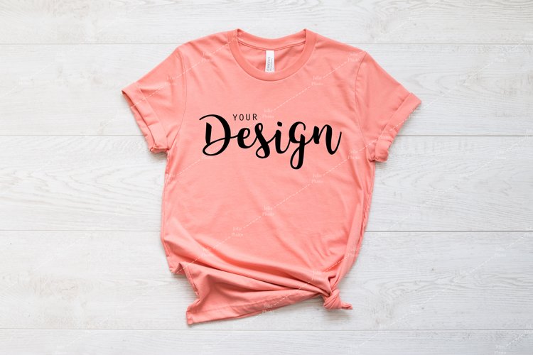 Bella Canvas 3001 Sunset T-shirt Mockup 