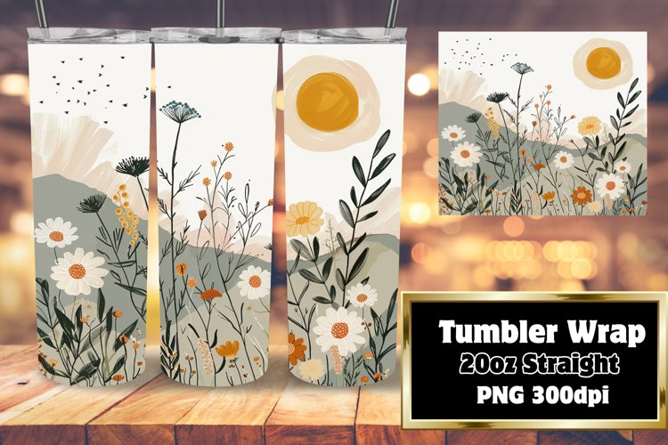 Simple Boho Wrap - Modern Tumbler Design 20oz example image 1