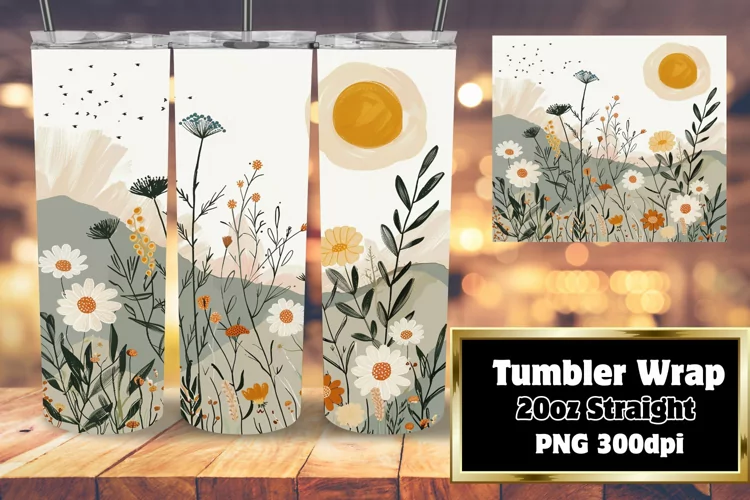 Simple Boho Wrap - Modern Tumbler Design 20oz