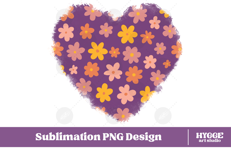Retro Flowers Background Png Floral Paper Sublimation Splash