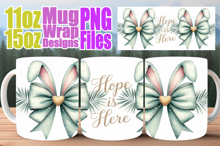 Colorful days sublimation print wrap, Easter Bow example image 1