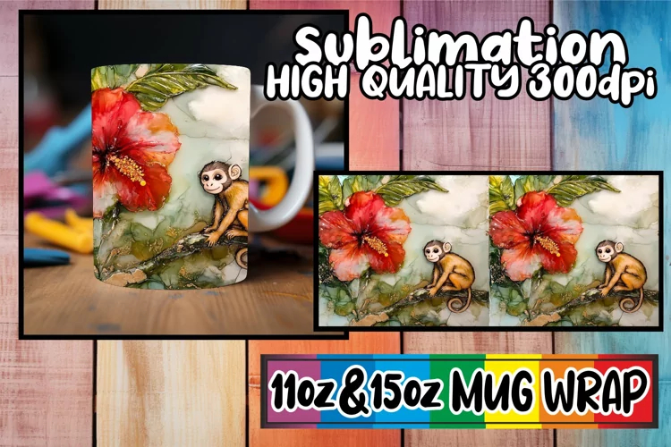 Timeless moments 11oz 15oz sublimation wrap, Animals