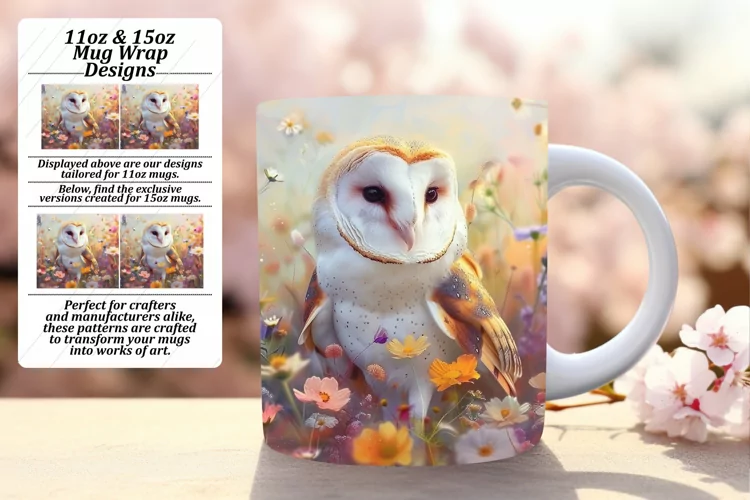 Spring Owl Mug Sublimation Assortment