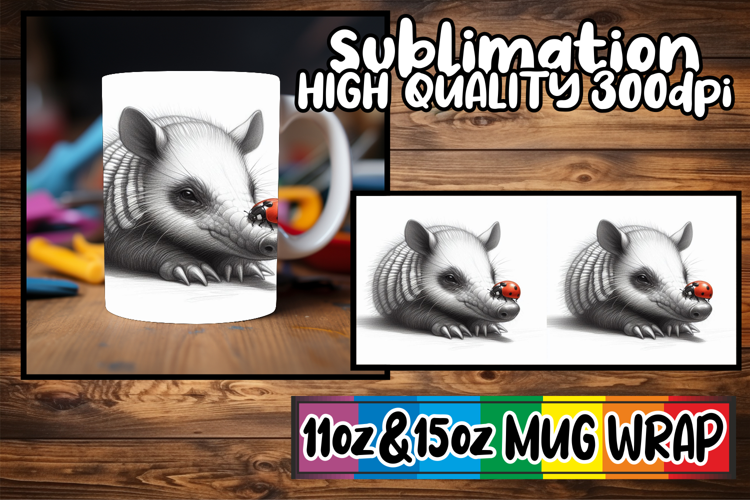 Radiant moments 11oz 15oz sublimation wrap, Cute Animals