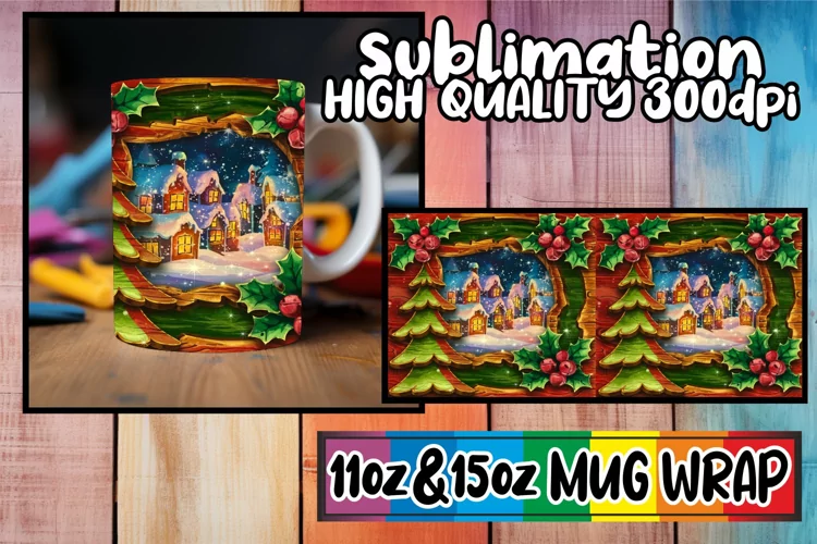 Uplifting spirits sublimation print wrap, Christmas