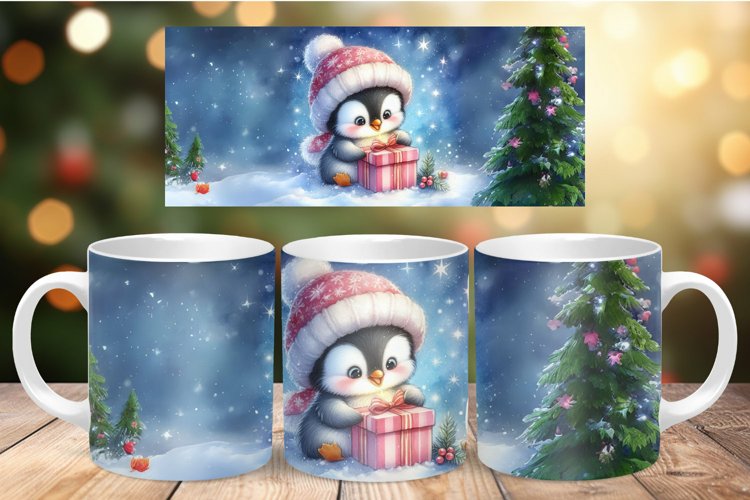 Mug Wrap Sublimation - penguin
