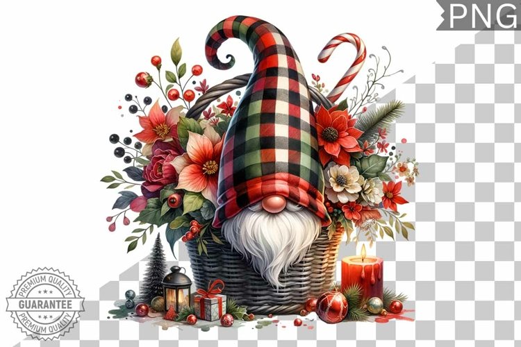 Christmas Gnome Sublimation - Clipart PNG Design