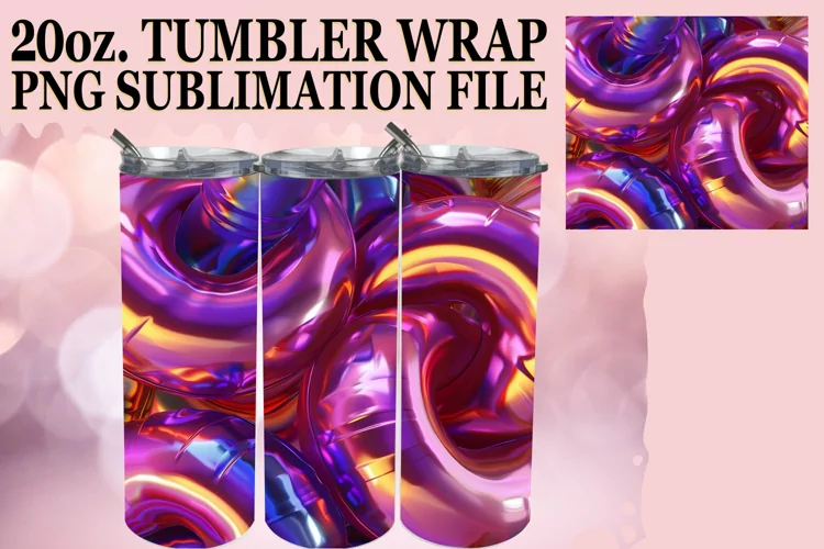 ColVibrant Colorful Pattern Tumbler Assortment