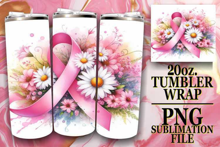 Radiant Memories 20oz tumbler wrap, Flowers
