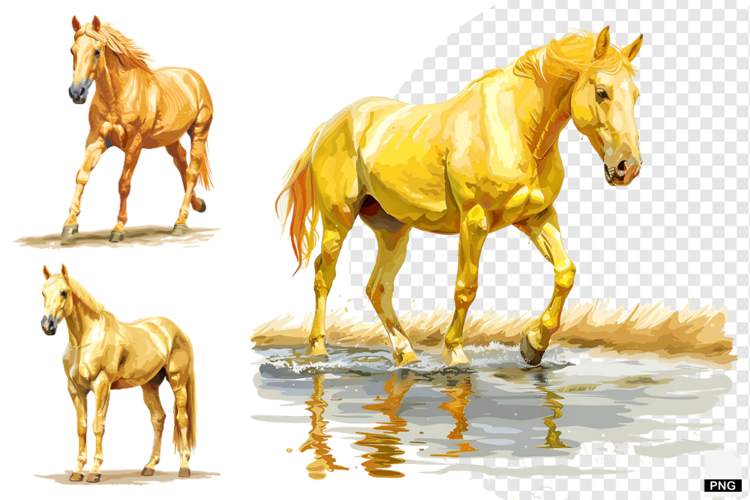Watercolor Horse PNG