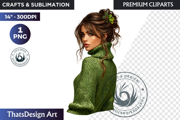 Alpine Winter Sports Fashion and Cabin Clipart PNG