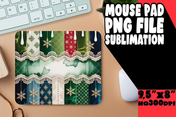 CHEERFUL MOUSE PAD SUBLIMATION INSPIRATION, Christmas