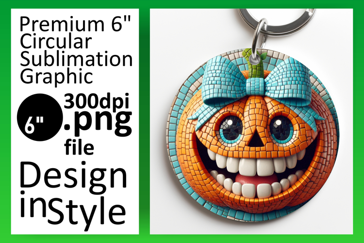 Lovely Round Design for Car Coasters , Cute Pumpkin example image 1