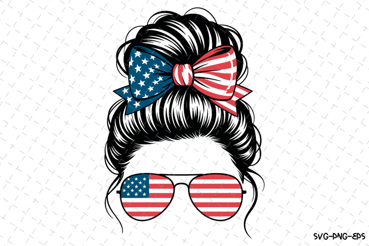 Messy Bun Silhouette Image 24