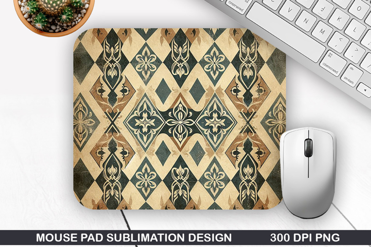 Vintage Mouse Pad Sublimation PNG Design - Mouse Pad PNG