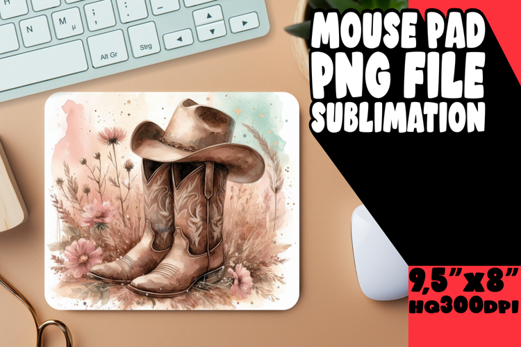 WHIMSICAL DESK MAT PLAYFUL DESIGN, Western