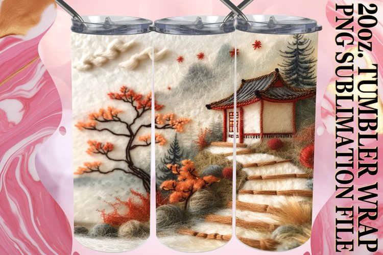 Spring Beauty Landscape Tumbler Wrap - 20oz example image 1
