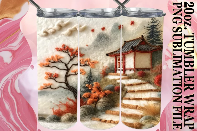 Spring Beauty Landscape Tumbler Wrap - 20oz