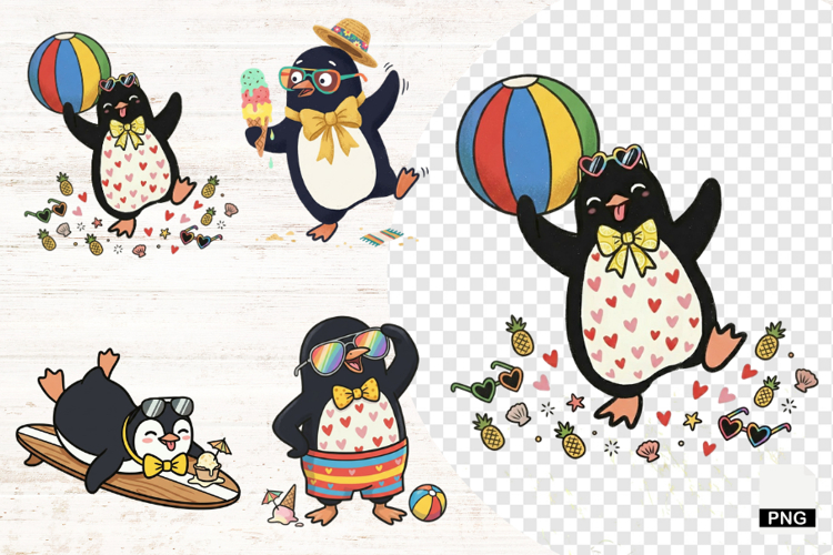 Cute Penguin Clipart Image 4