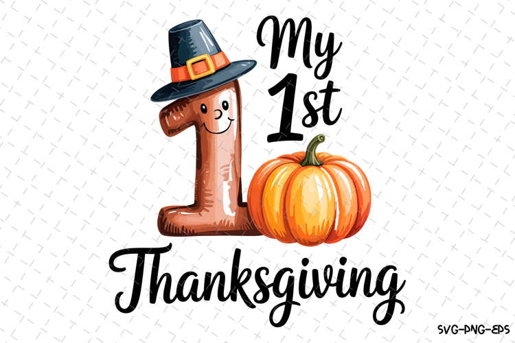 1st Thanksgiving Svg Image 9