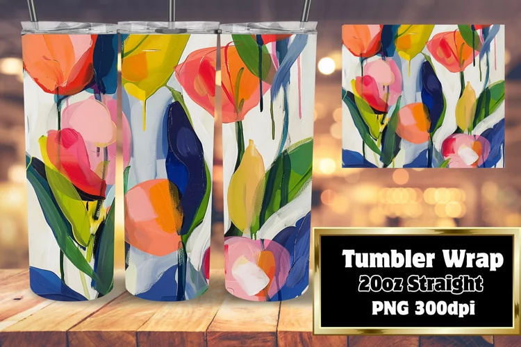 Dreamy Blossom Cascade 20oz Tumbler Wrap