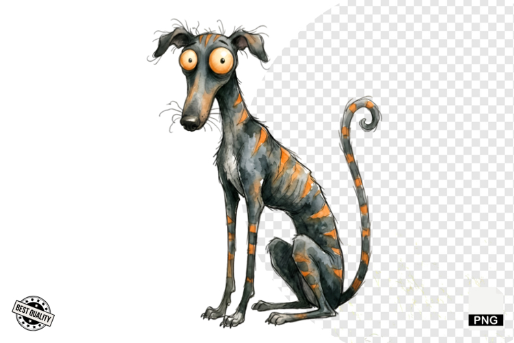Quirky Zombie Dogs Clipart