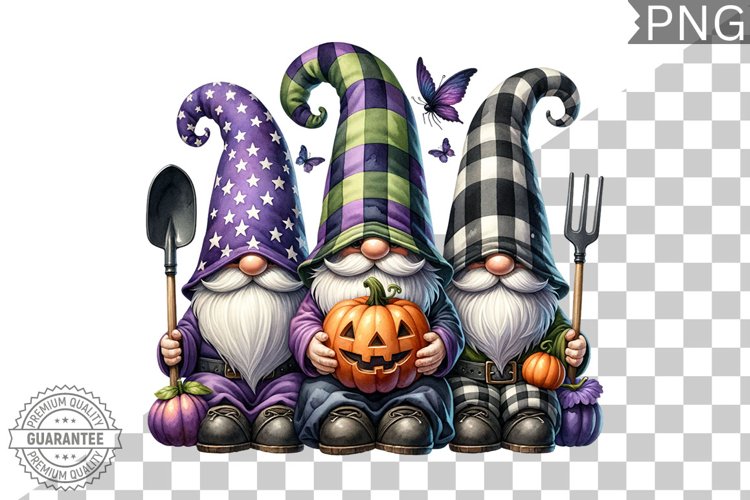 Halloween Kitchen Gnome Sublimation - Clipart PNG Design